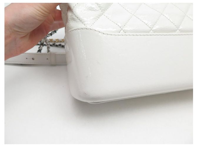 BORSA CHANEL GABRIELLE GM IN PELLE QUILTED BIANCA CON TRACOLLA Bianco - vista 16