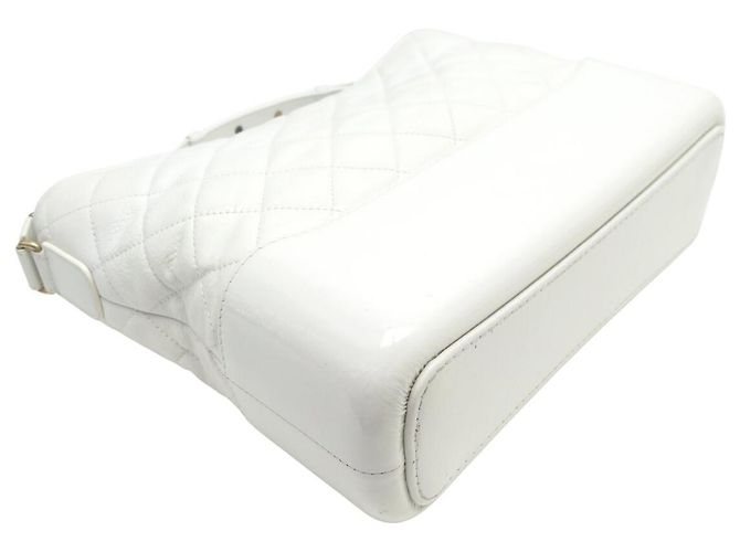 BORSA CHANEL GABRIELLE GM IN PELLE QUILTED BIANCA CON TRACOLLA Bianco - vista 5