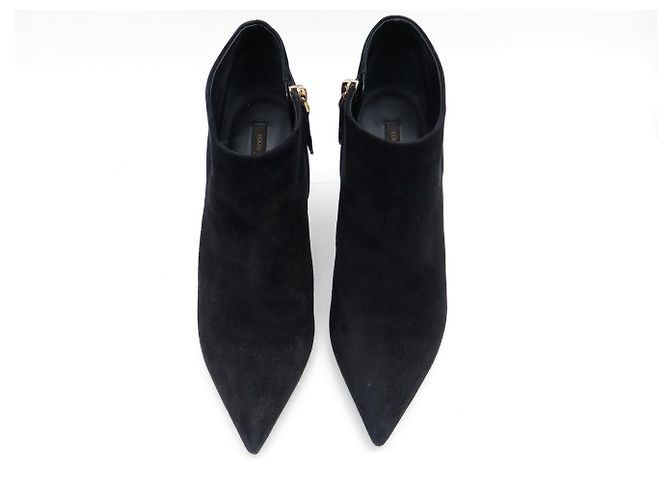 BOTINES LOUIS VUITTON DE TACÓN BAJO TAMAÑO 36 EN SEDA NEGRA Negro - vista 8