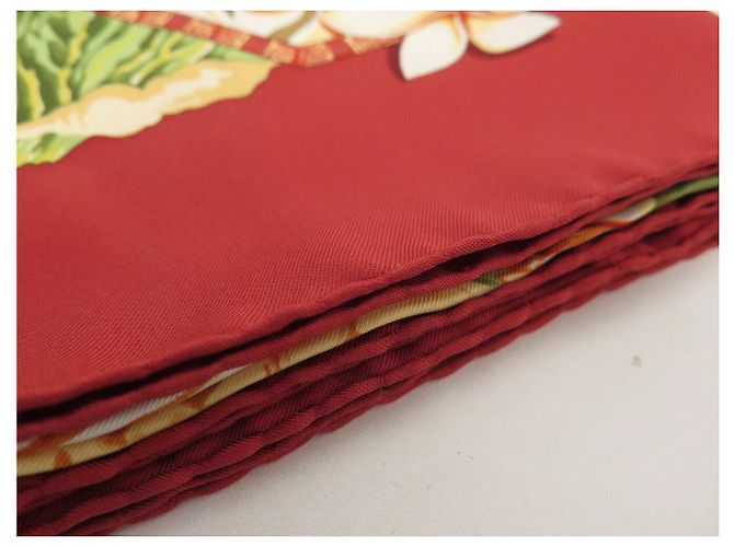 Hermès FOULARD HERMES ALOHA DI BOURTHOUMIEUX 90 CM IN SETA + SCATOLA Multicolore - vista 12