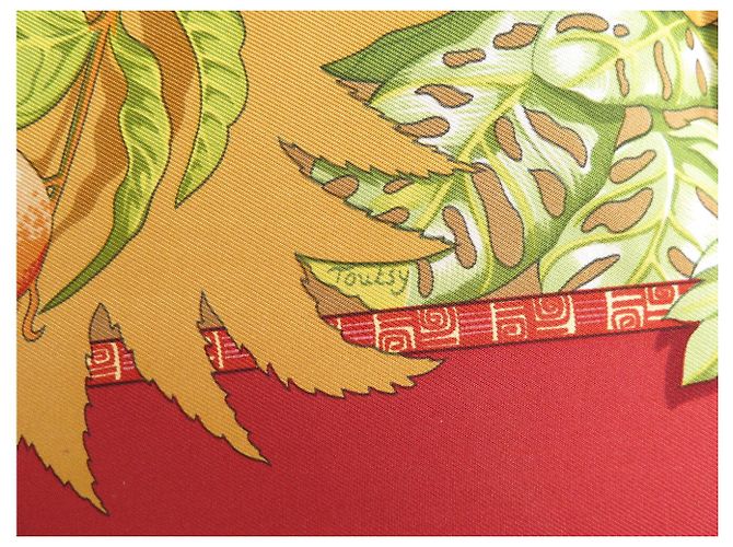 Hermès FOULARD HERMES ALOHA DI BOURTHOUMIEUX 90 CM IN SETA + SCATOLA Multicolore - vista 9