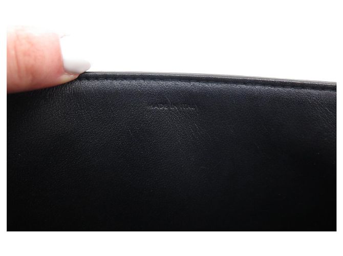 Céline BORSA CELINE TRIOMPHE 187363 IN PELLE DI VITELLO LUCIDA NERA Nero - vista 13