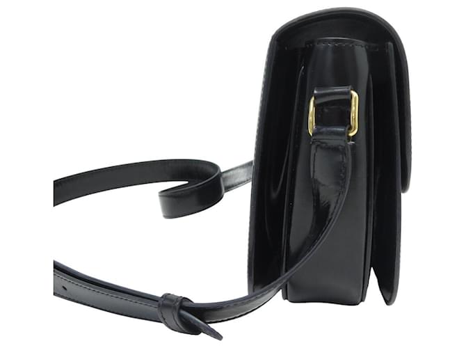 Céline BORSA CELINE TRIOMPHE 187363 IN PELLE DI VITELLO LUCIDA NERA Nero - vista 3