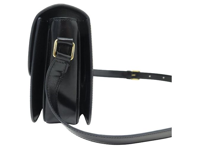 Céline BORSA CELINE TRIOMPHE 187363 IN PELLE DI VITELLO LUCIDA NERA Nero - vista 4