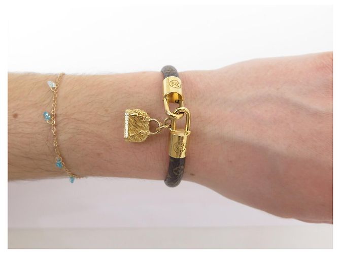 BRACCIALE LOUIS VUITTON CHARMS ALMA IN CANVAS MONOGRAMMA M6220F 15.5CM Marrone - vista 6