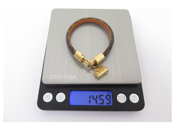 BRACCIALE LOUIS VUITTON CHARMS ALMA IN CANVAS MONOGRAMMA M6220F 15.5CM Marrone - vista 7