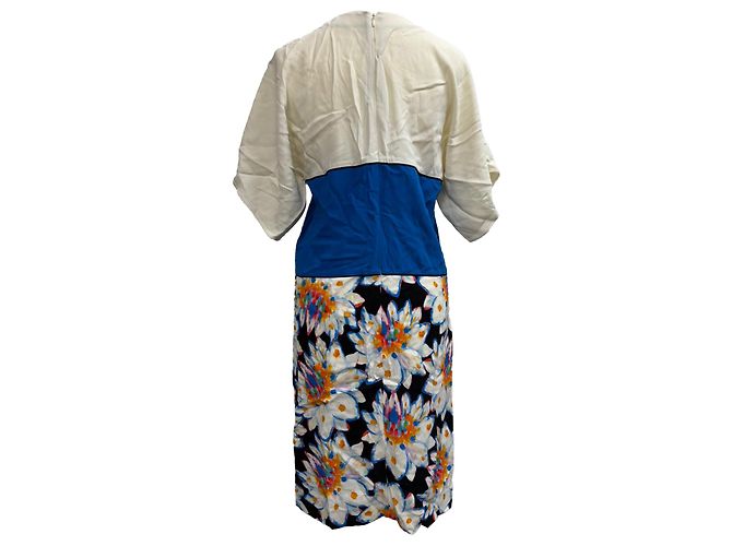 Vestido midi de hombros al aire con estampado floral Etro en viscosa multicolor - vista 3