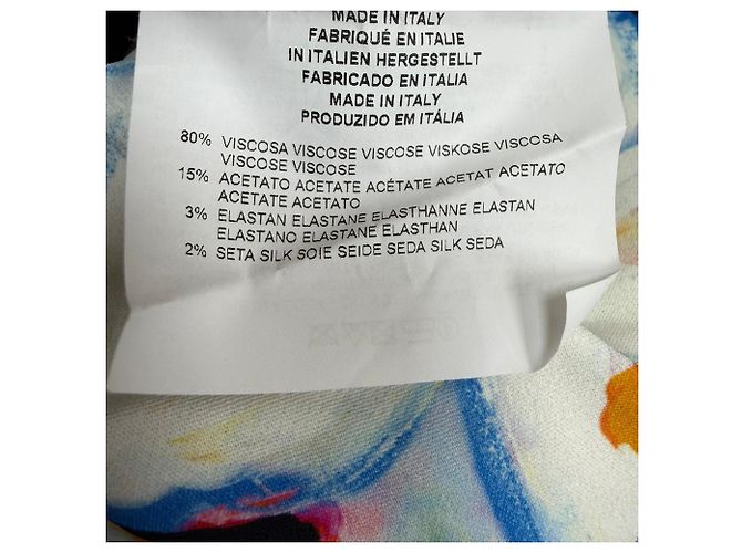 Vestido midi de hombros al aire con estampado floral Etro en viscosa multicolor - vista 5