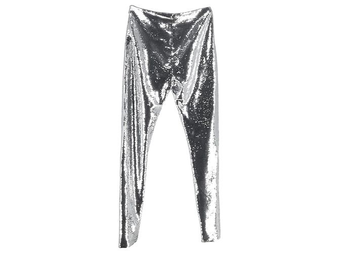 Tom Ford Sequined Leggings in Silver Polyamide Silvery - view 2