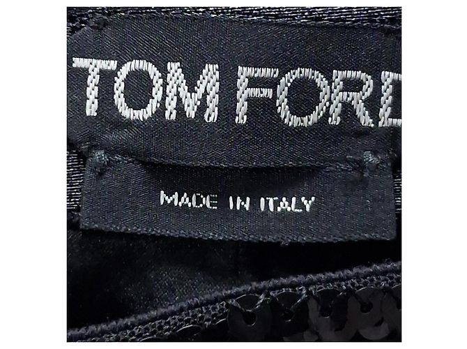 Tom Ford Pailletten-Leggings aus schwarner Polyamid Schwarz - Ansicht 3