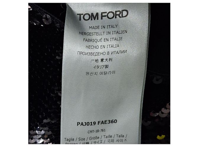 Tom Ford Pailletten-Leggings aus schwarner Polyamid Schwarz - Ansicht 5