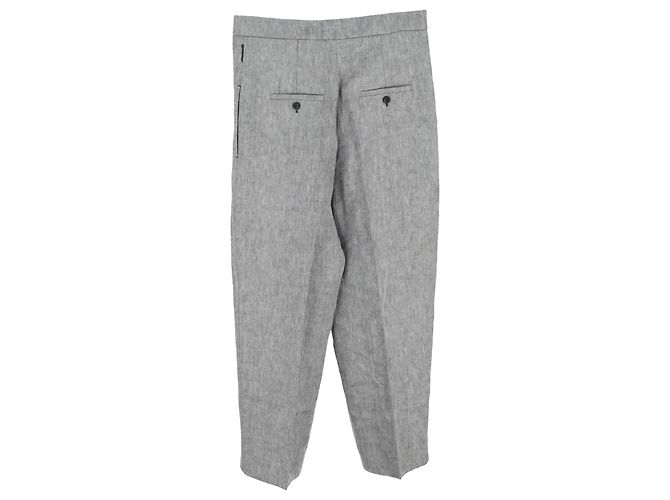 Pantalones Max Mara en lino gris - vista 2