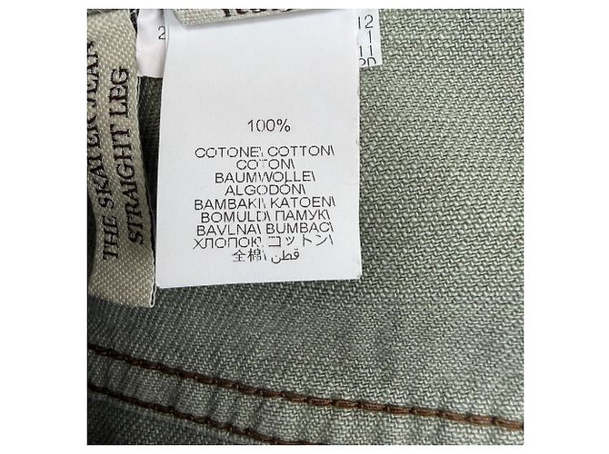 Jeans de pierna recta en algodón oliva Brunello Cucinelli Verde Verde oliva - vista 4