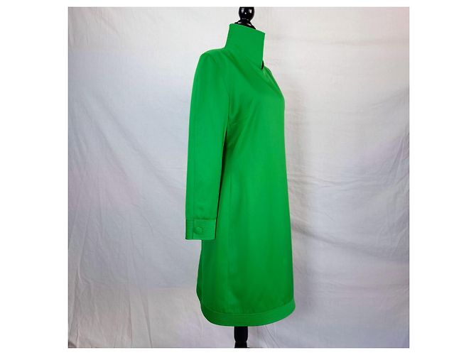 Genny Vintage grünes Wollkleid - Ansicht 10