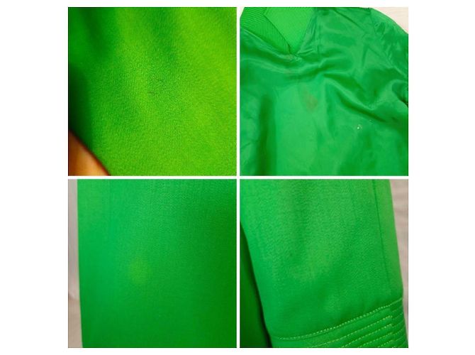 Genny Vintage grünes Wollkleid - Ansicht 14