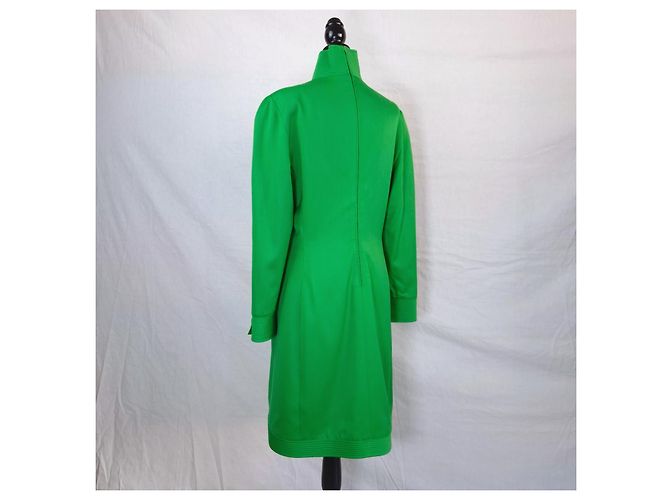 Genny Vintage grünes Wollkleid - Ansicht 2