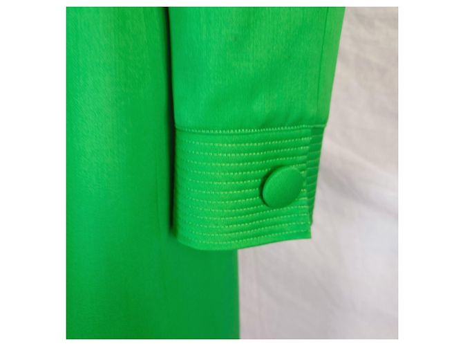 Genny Vintage grünes Wollkleid - Ansicht 4