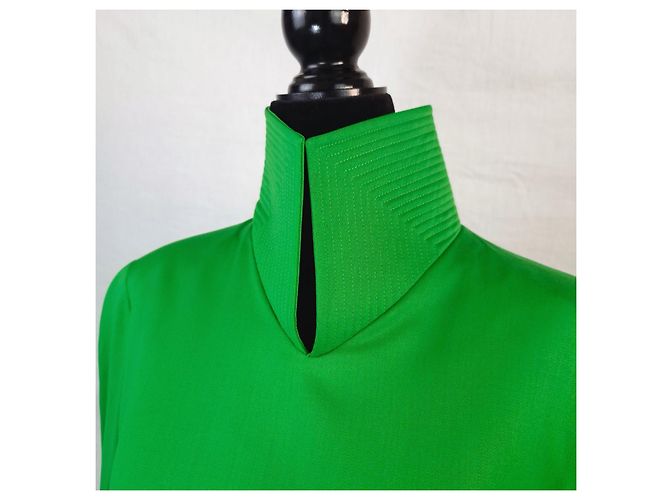 Genny Vintage grünes Wollkleid - Ansicht 6