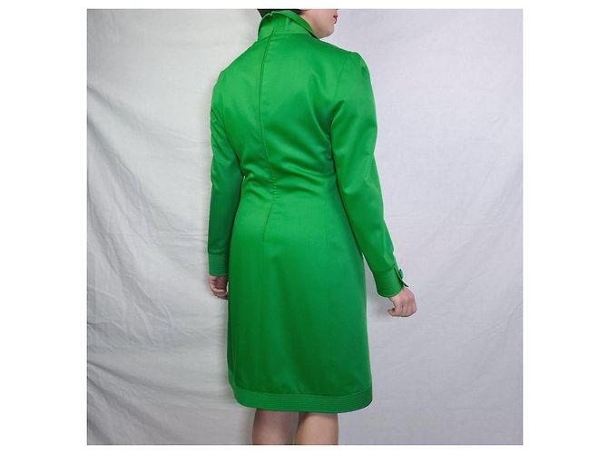 Genny Vintage grünes Wollkleid - Ansicht 9