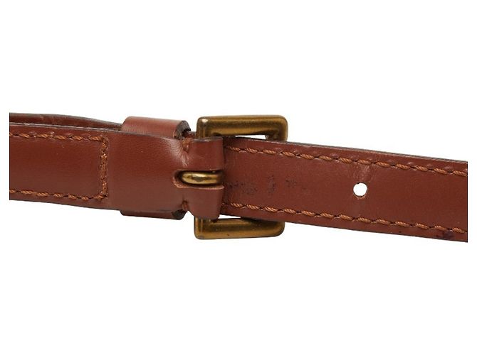 Cinghia a spalla in pelle marrone Louis Vuitton - vista 6
