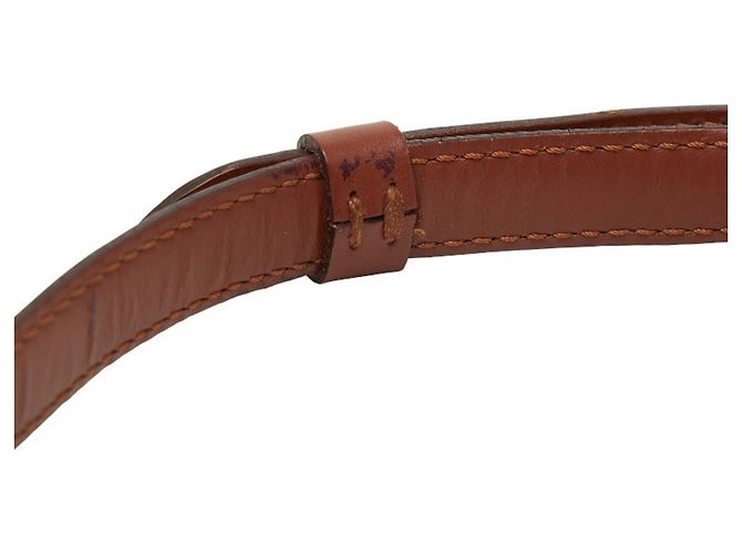 Cinghia a spalla in pelle marrone Louis Vuitton - vista 7