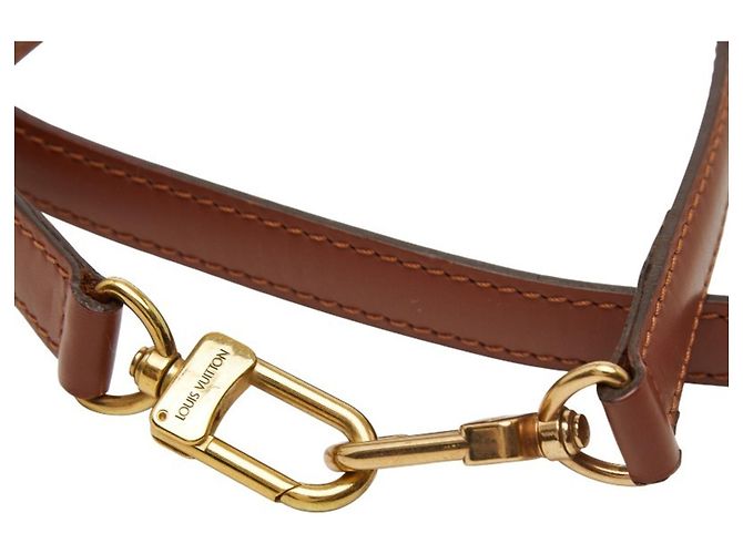Cinghia a spalla in pelle marrone Louis Vuitton - vista 8