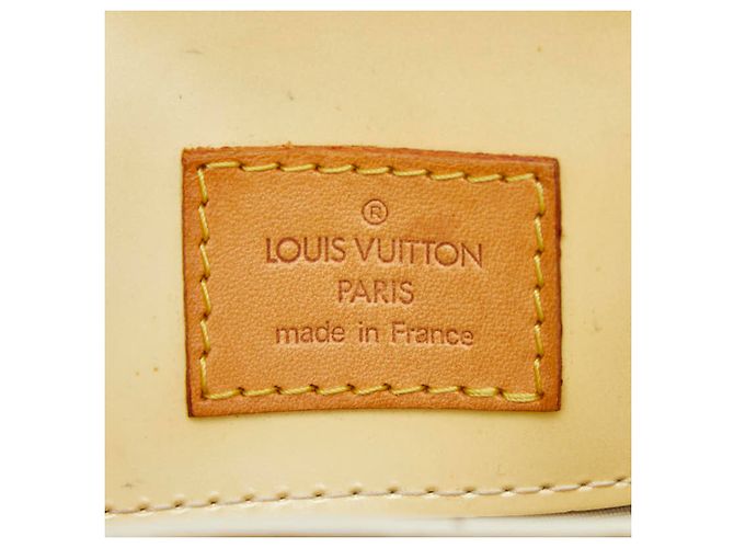 Borsa Louis Vuitton Monogram Vernis Reed PM Beige - vista 10
