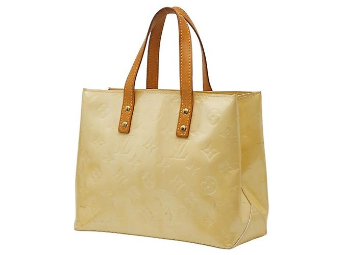 Borsa Louis Vuitton Monogram Vernis Reed PM Beige - vista 2