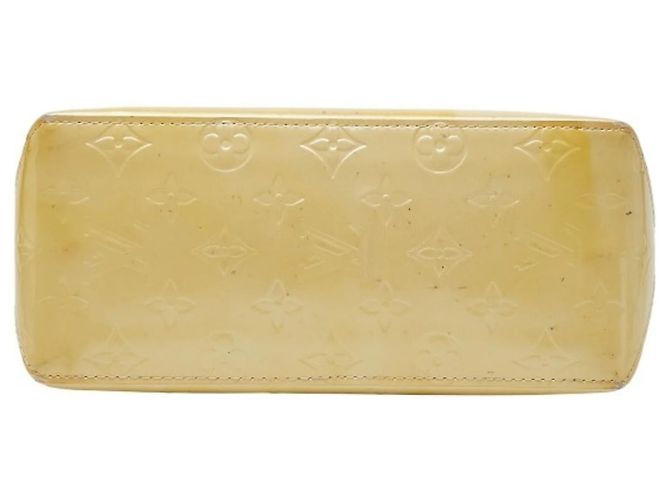 Borsa Louis Vuitton Monogram Vernis Reed PM Beige - vista 3