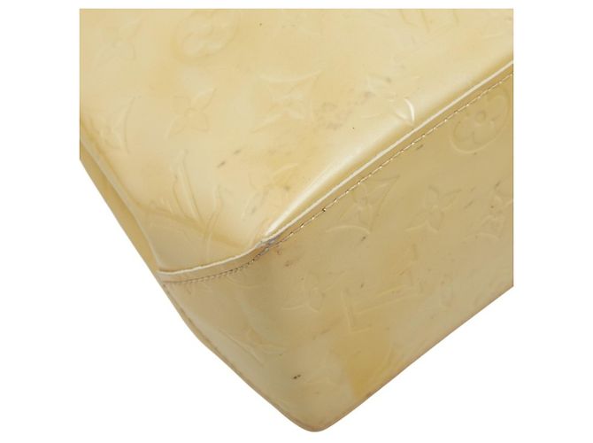 Borsa Louis Vuitton Monogram Vernis Reed PM Beige - vista 7