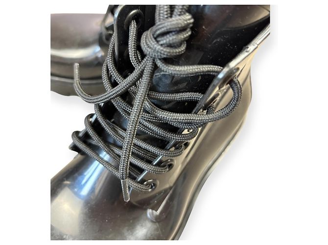 Bottega Veneta Stride Schnürstiefel Schwarz – Größe 37 - Ansicht 6