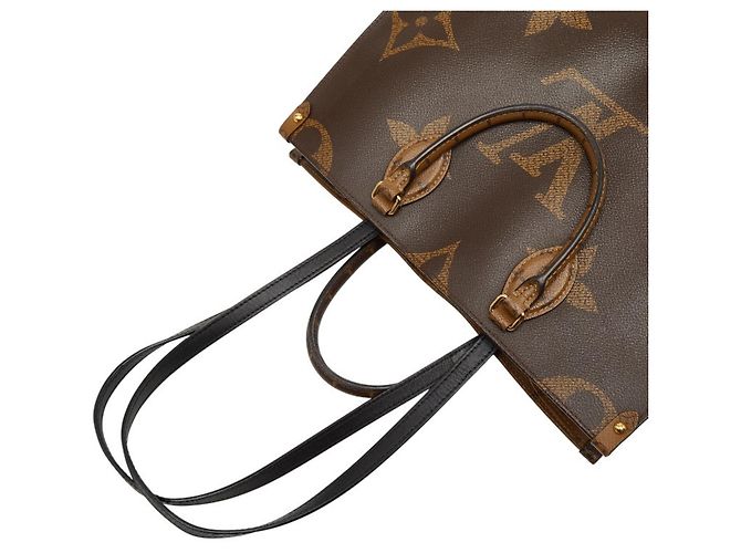 Louis Vuitton Monogram Giant Reverse On-the-Go MM Tasche Braun - Ansicht 10