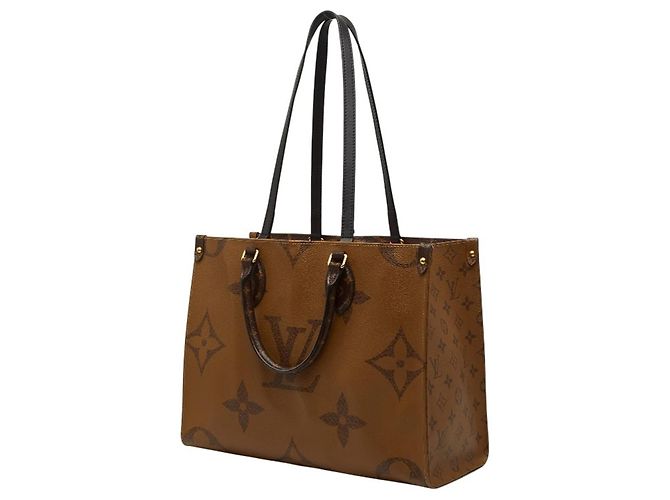 Louis Vuitton Monogram Giant Reverse On-the-Go MM Tasche Braun - Ansicht 2