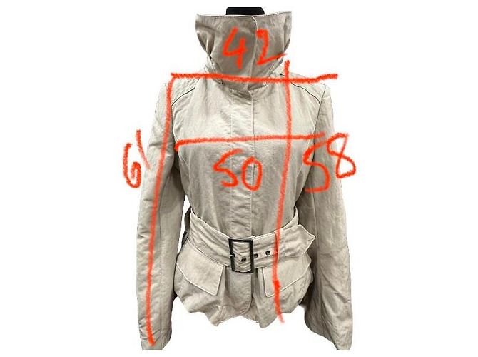 Beige kurze Jacke Pennyblack mit Gürtel - Ansicht 11