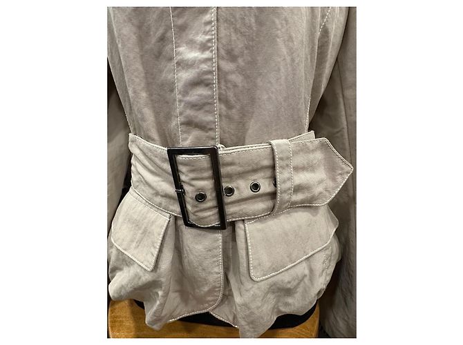 Beige kurze Jacke Pennyblack mit Gürtel - Ansicht 7