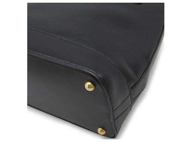 Bolso tote de piel de ternera Hermès Sellier Sorbonne Negro - vista 3