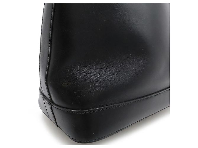 Bolso tote de piel de ternera Hermès Sellier Sorbonne Negro - vista 8
