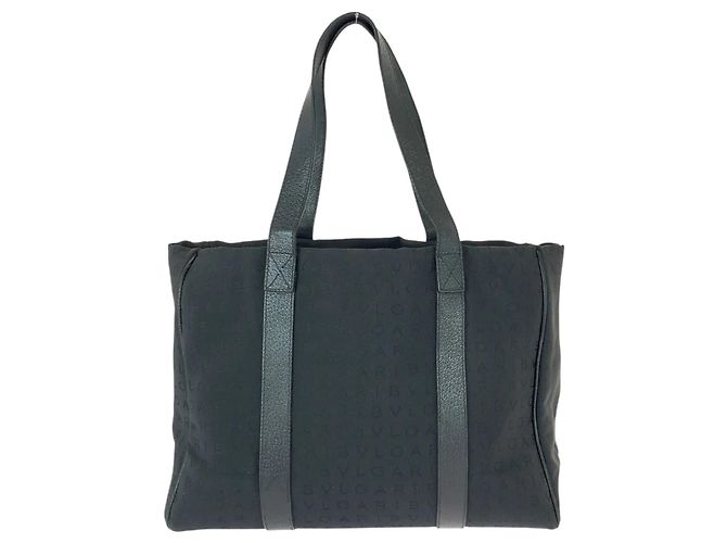 Bulgari Borsa in tela e pelle nera Bvlgari Logomania Nero - vista 2