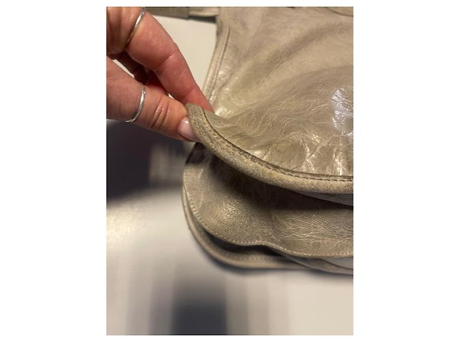 Balenciaga Velo Ledertasche Grau - Ansicht 18