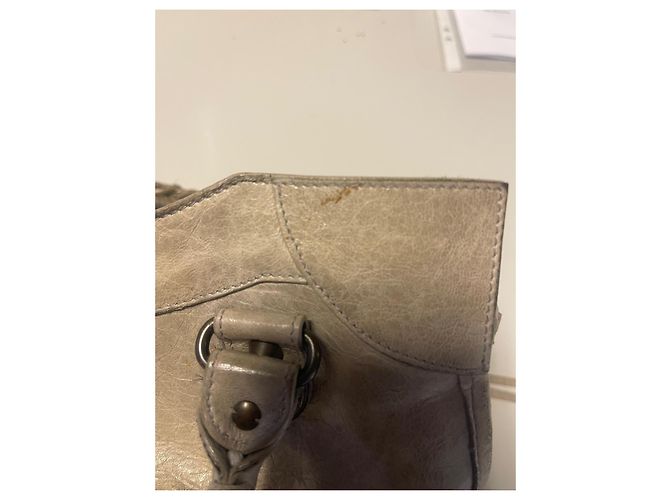 Balenciaga Velo Ledertasche Grau - Ansicht 19