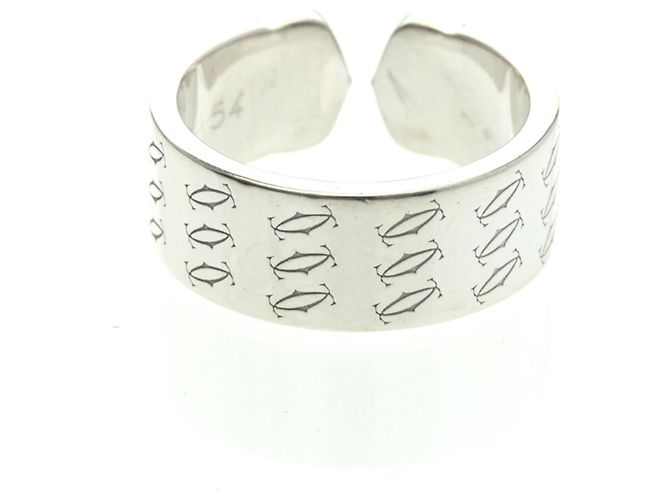 Anello Edizione Limitata Cartier C2 Buon Compleanno Argento - vista 3