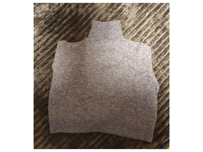 Suéter Maje de cashmere cinza - vista 2