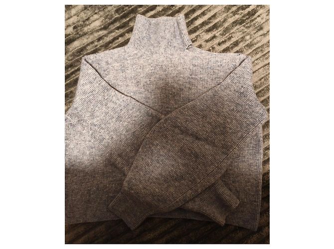 Suéter Maje de cashmere cinza - vista 5