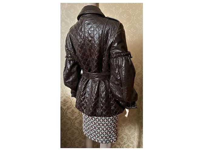 Autre Marque Olivieri Lederjacke Braun Größe 42 IT - Ansicht 10