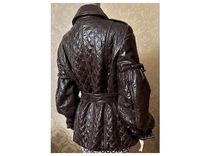 Autre Marque Olivieri Lederjacke Braun Größe 42 IT - Ansicht 11