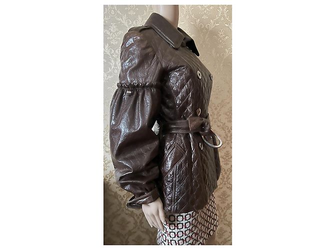 Autre Marque Olivieri Lederjacke Braun Größe 42 IT - Ansicht 12