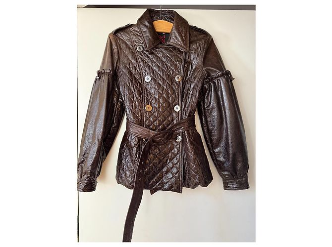 Autre Marque Olivieri Lederjacke Braun Größe 42 IT - Ansicht 14