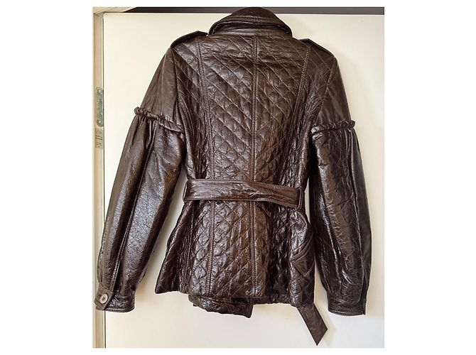 Autre Marque Olivieri Lederjacke Braun Größe 42 IT - Ansicht 15