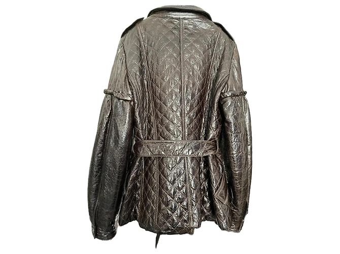 Autre Marque Olivieri Lederjacke Braun Größe 42 IT - Ansicht 2