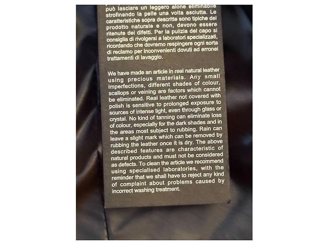 Autre Marque Olivieri Lederjacke Braun Größe 42 IT - Ansicht 5